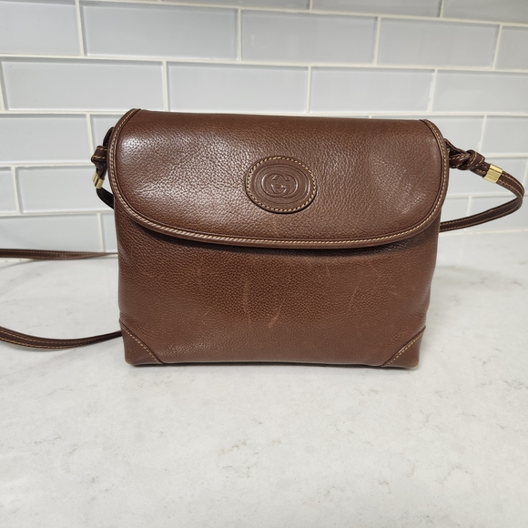Gucci Tan Leather Women's Messenger Bag - Picture 1 of 7